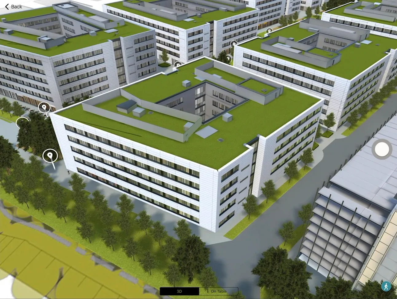 3D-Modell des Siemens Campus Erlangen