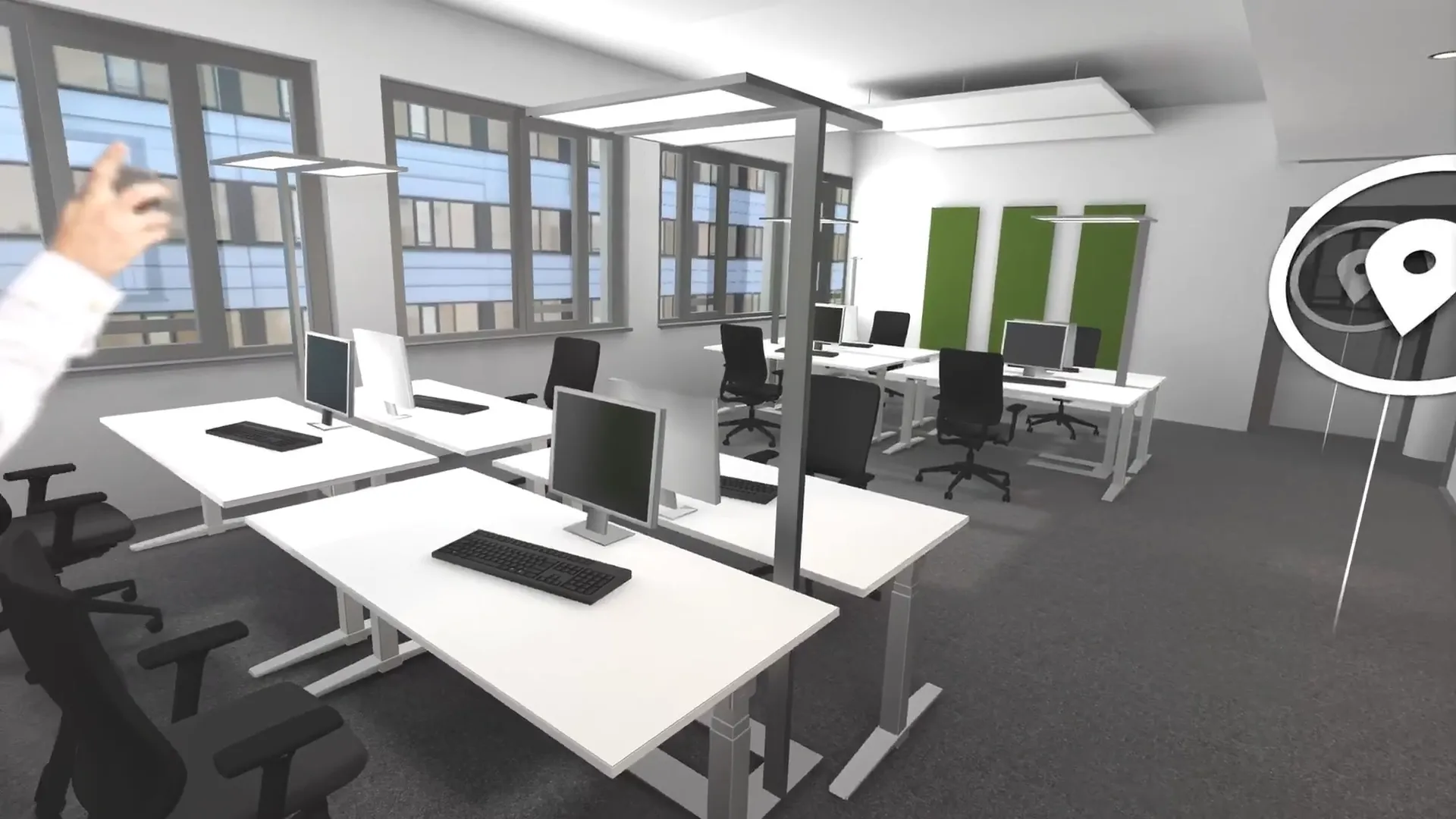 Virtueller Büro-Rundgang am Siemens Campus Erlangen